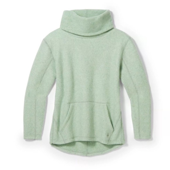 Smartwool Women's Hudson Trail Fleece Pullover size Small in Light Jade - Picture 2 of 12